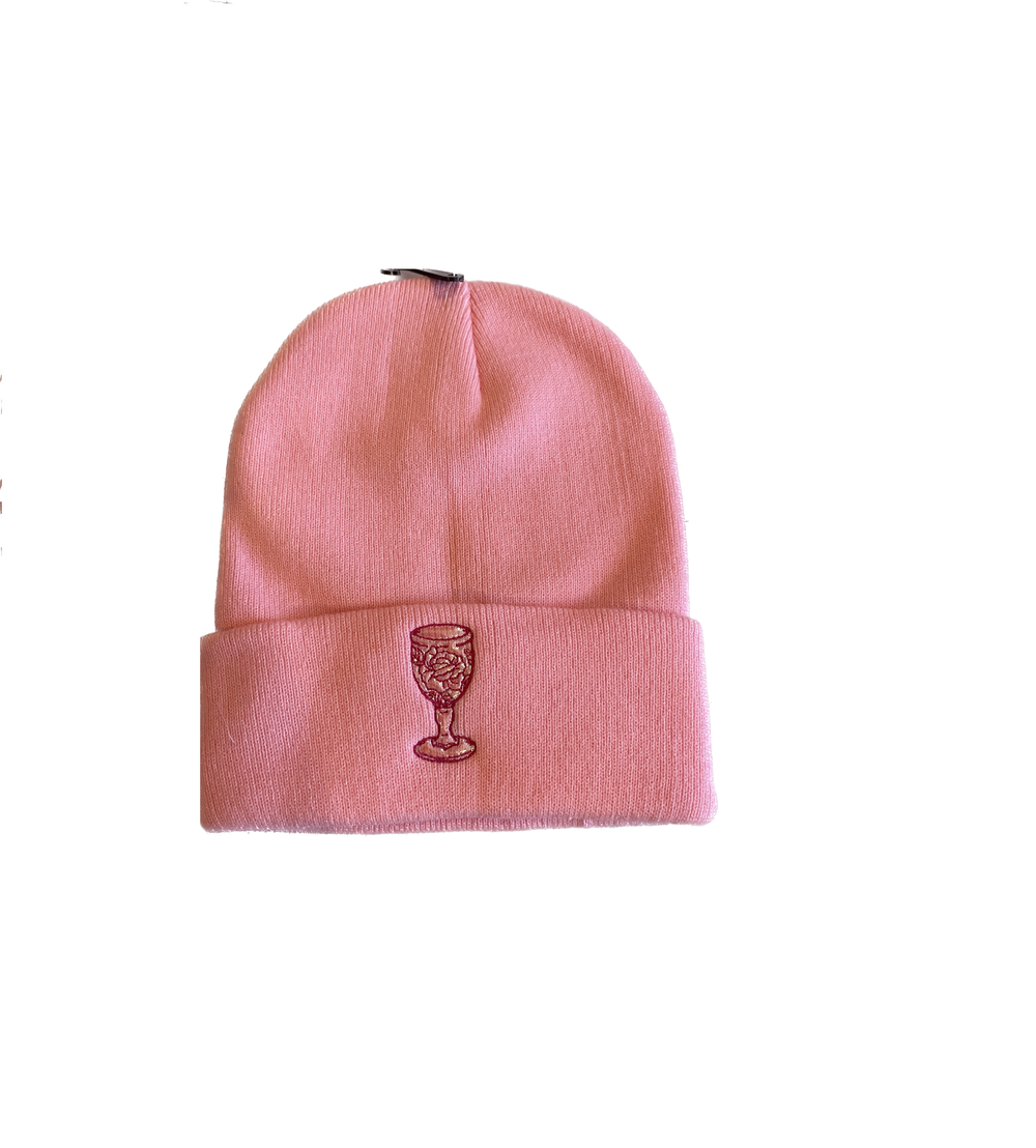 帽子 anthony calydon Ribbed beanie pink Chunky Knit Adult Ribbed Beanie in Apple Blossom